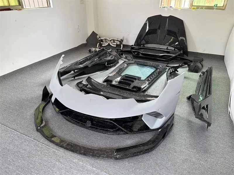 For LP580/LP610 Modified and Upgraded LP640 Performante Track Version Forged Carbon Fiber Body Kit Side Skirt Spoiler