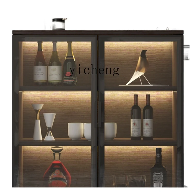 

XC Customized Tea Cabinet Home Storage Cabinet Kitchen Cupboard Living Room Wine Cabinet Modern Simple Storage