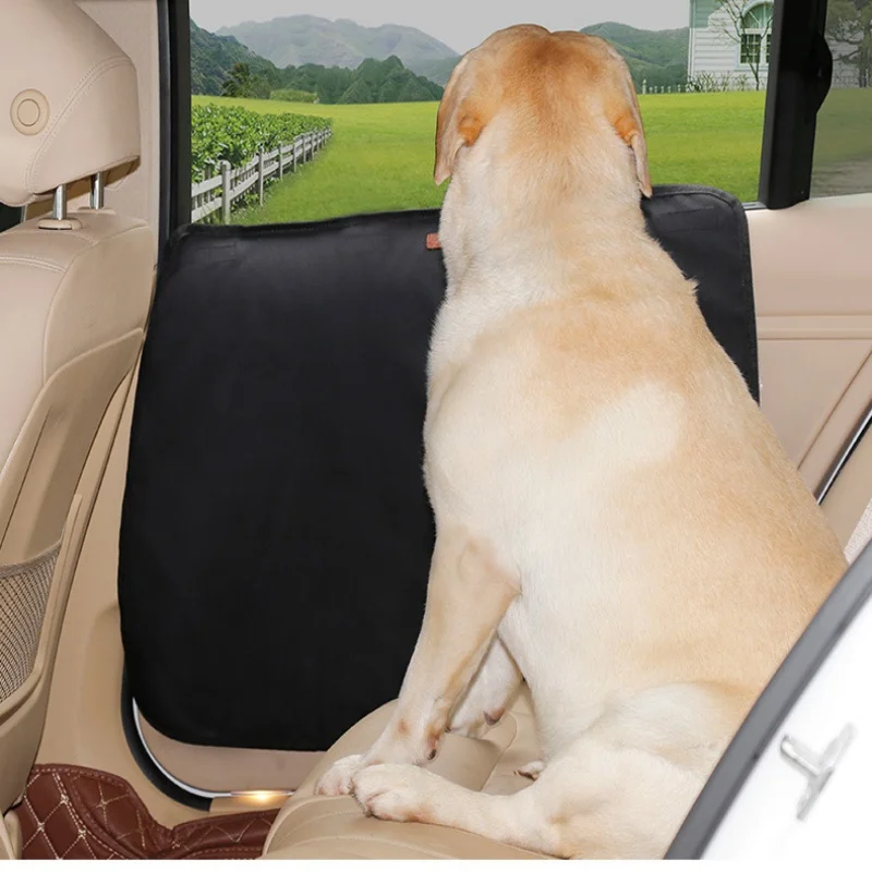 2 unids/pack mascota perro cubierta de puerta de coche estera protectora impermeable 600D tela Oxford esteras de protección antideslizante protector contra arañazos para mascotas perro