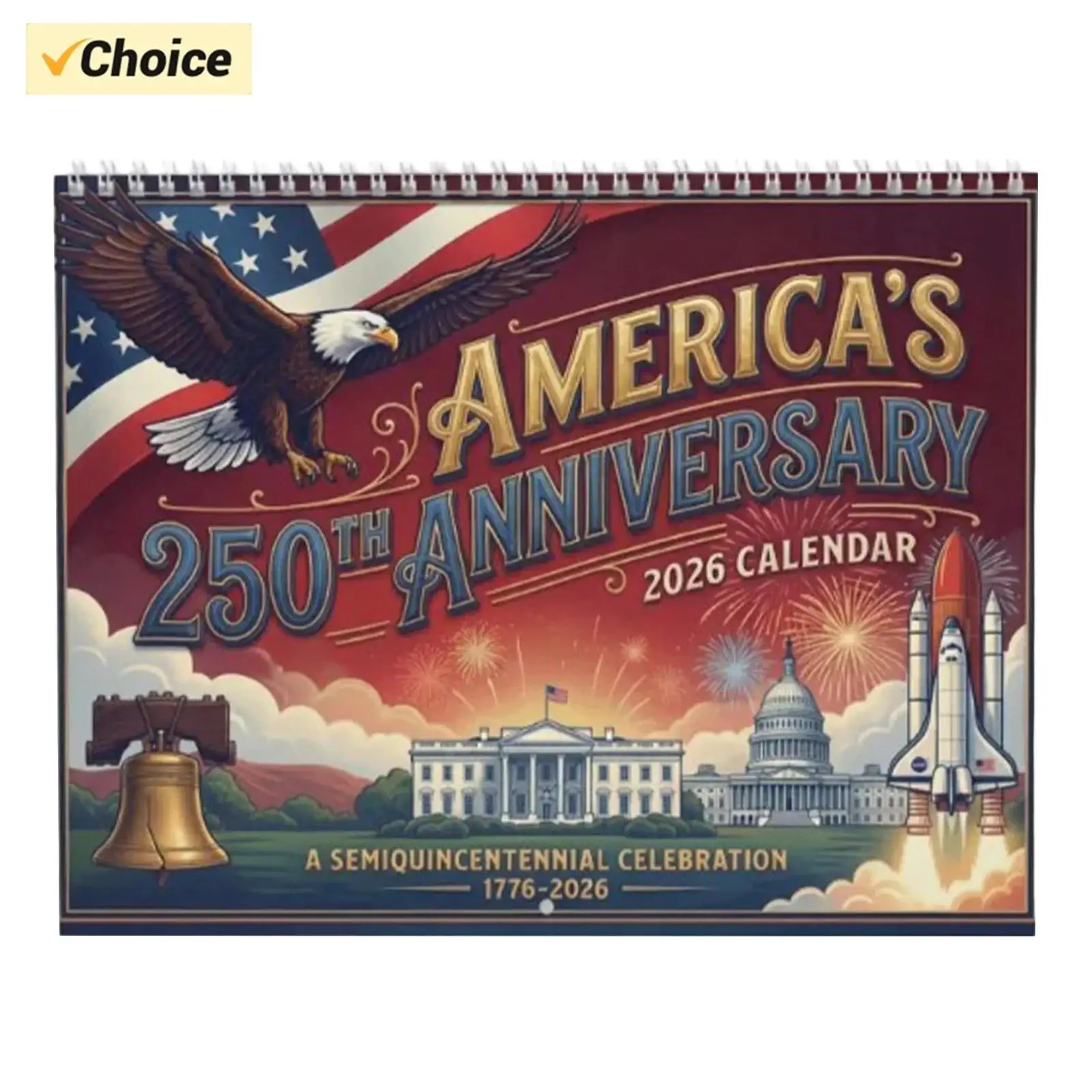 

Hot New America's 250th Anniversary 2026 Calendar