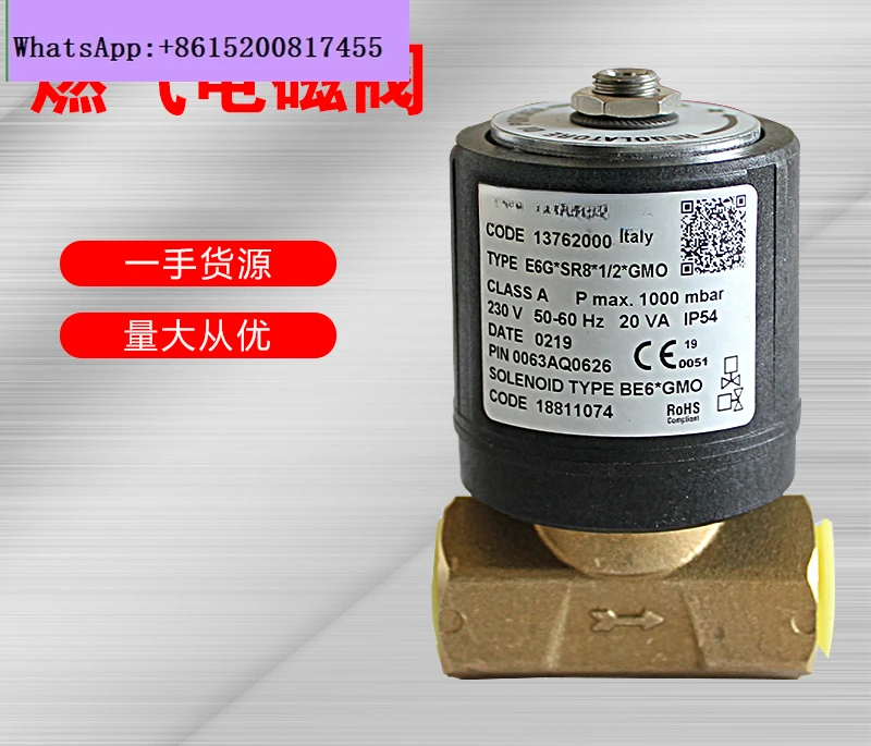 

solenoid valve E6G gas shut-off valve globe valve E6G * SR10 SR8