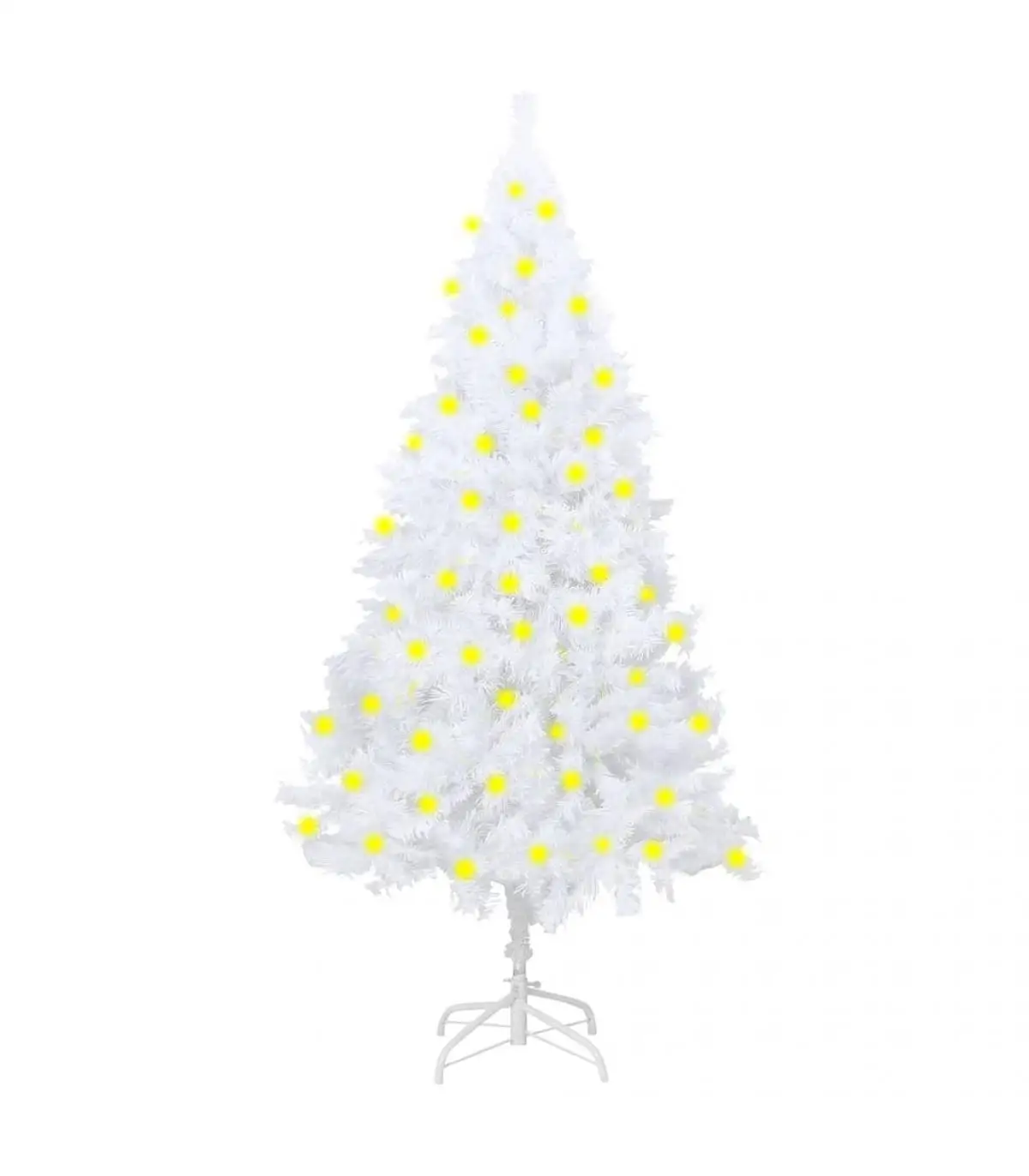 Christmas trees artificial Christmas tree with LED thick branches White 150 cm