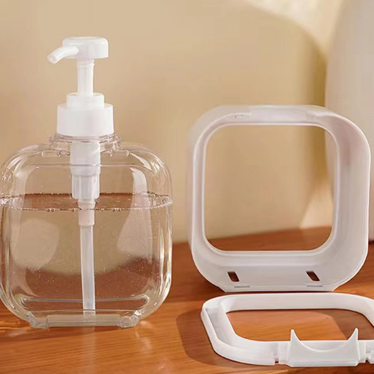 1pc 500ml flüssiger Seifensp ender, Shampoo flasche, Hands eifen behälter, Waschflüssigkeits-Unter abfüllung, Presse typ Badezimmer dusche ge