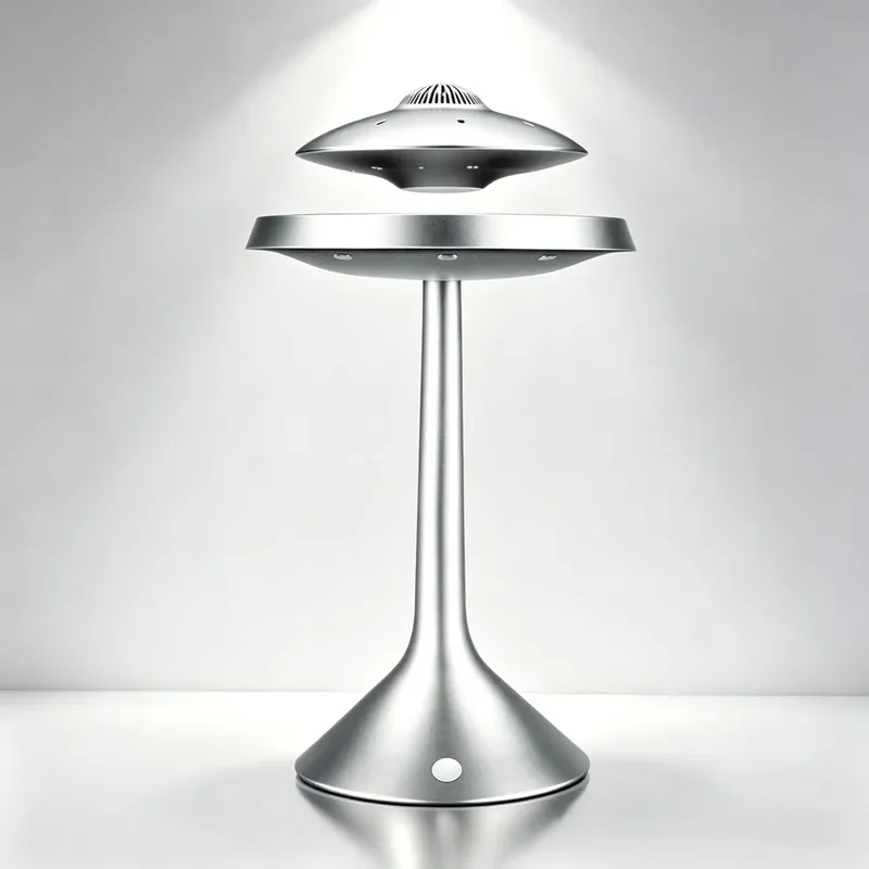 Foreign trade magnetic levitation bluetooth audio flying saucer luminous creative audio home stereo touch cool ornament