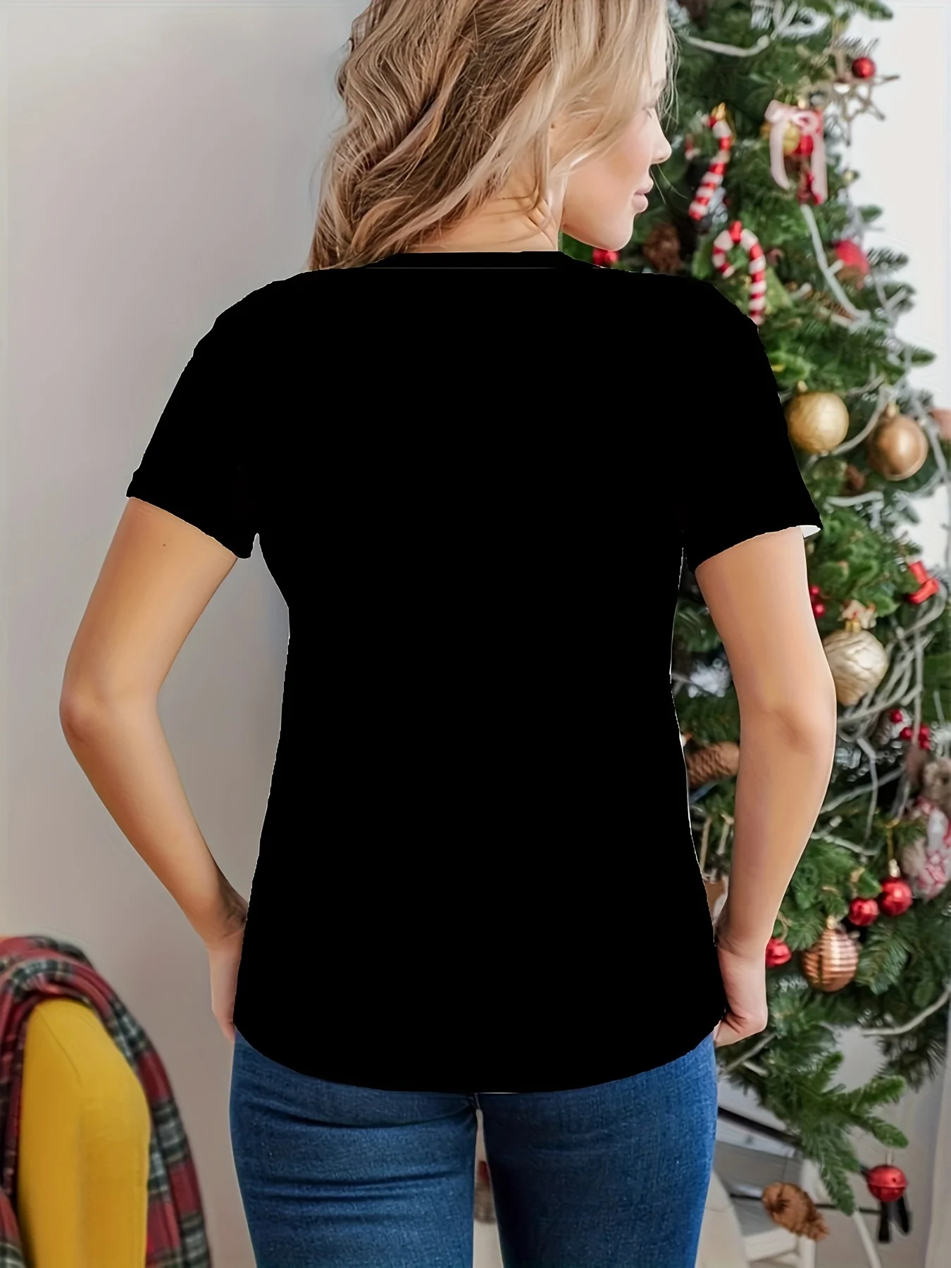 Black Women's Tee - Glowing Green Dragon Graphic, Mythical Fiery Beast Design for Casual Daily Wear