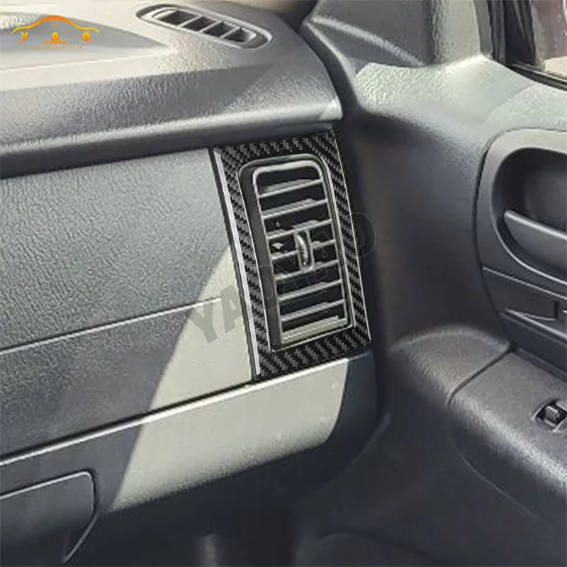 Carbon Fiber Dashboard Copilot Air Outlet Cover Trim Sticker For Dodge Dakota 2001 2002 2003 2004 Car Interior Accessories image 4