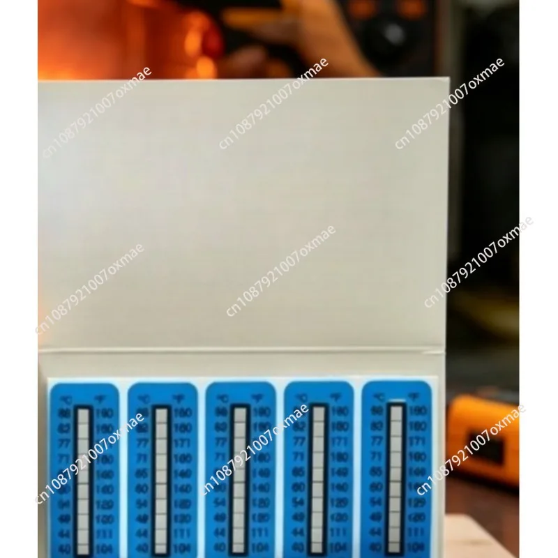 Professional Temperature Test Sticker, 5/6/8/10 Grid TMC Thermal Paper, Special for Industrial Oven Temperature Measurement