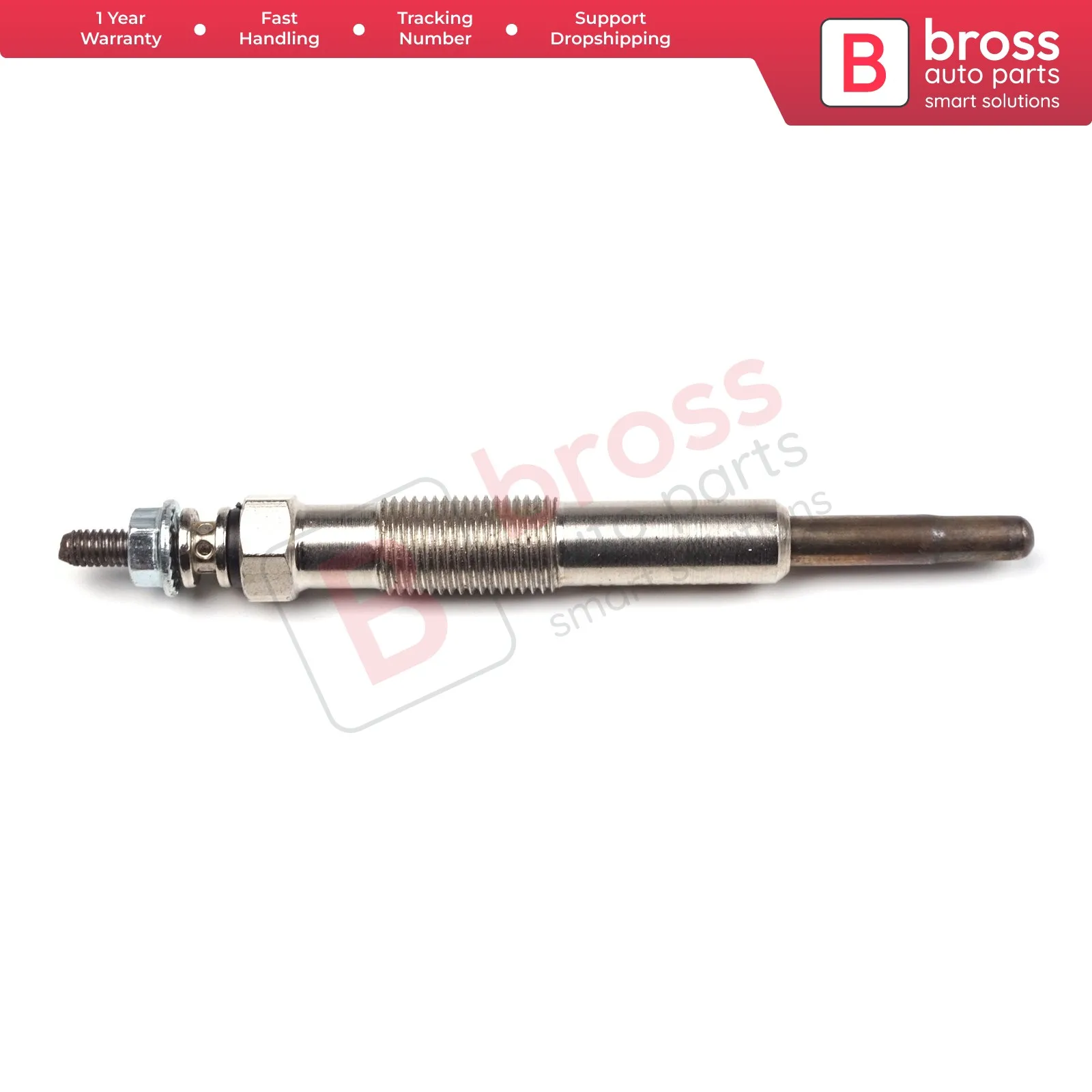 

Bross Auto Parts BGP49 1 Piece Heater Glow Plugs GX94, 0100226245, 363G for Renault Opel Vauxhall 1.9 D Ship From Turkey