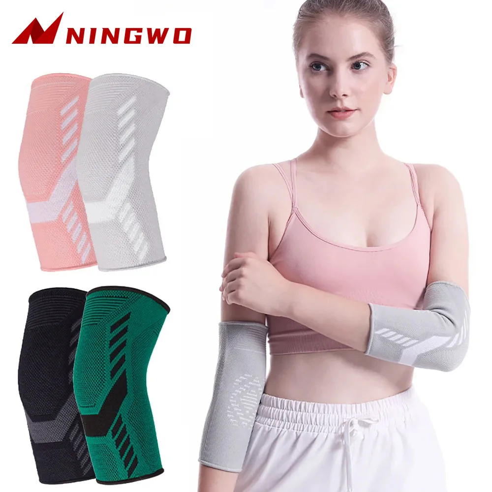 

1Pcs Sports Elbow Brace for Weightlifting Compression Support Arm Sleeve Reduce Tennis Elbow and Golfers Elbow Pain Relief