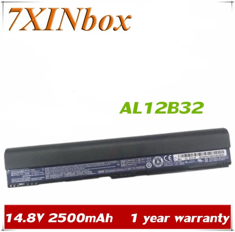 7XINbox 14.8V Original AL12B31 AL12B32 Laptop Battery For Acer Aspire One 756 725 V5-171 B113 B113M AL12X32 AL12A31 AL12B32