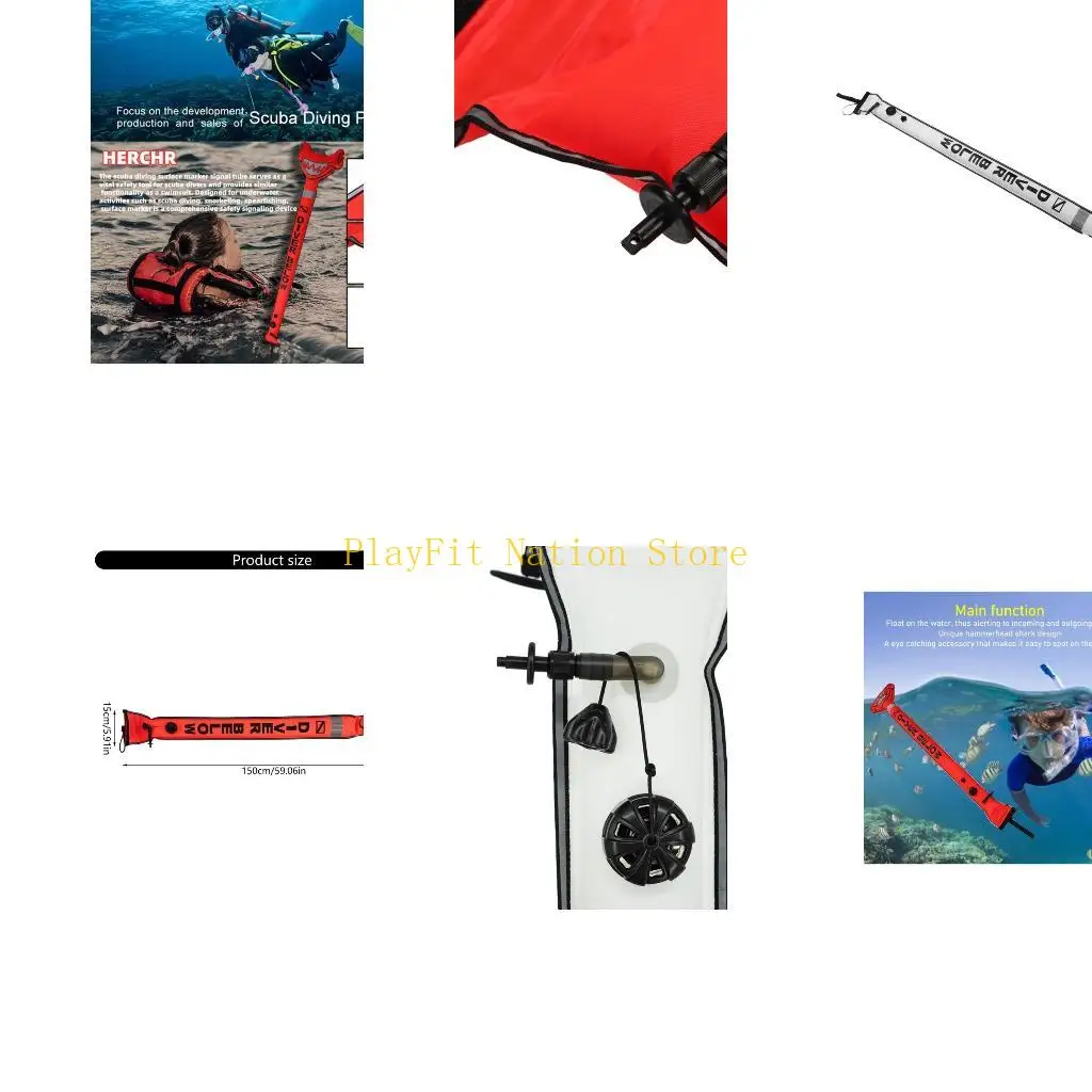 

242F Dives Surfaces Marker Buoy Inflatable Diving Buoy Inflatable Safety Tube