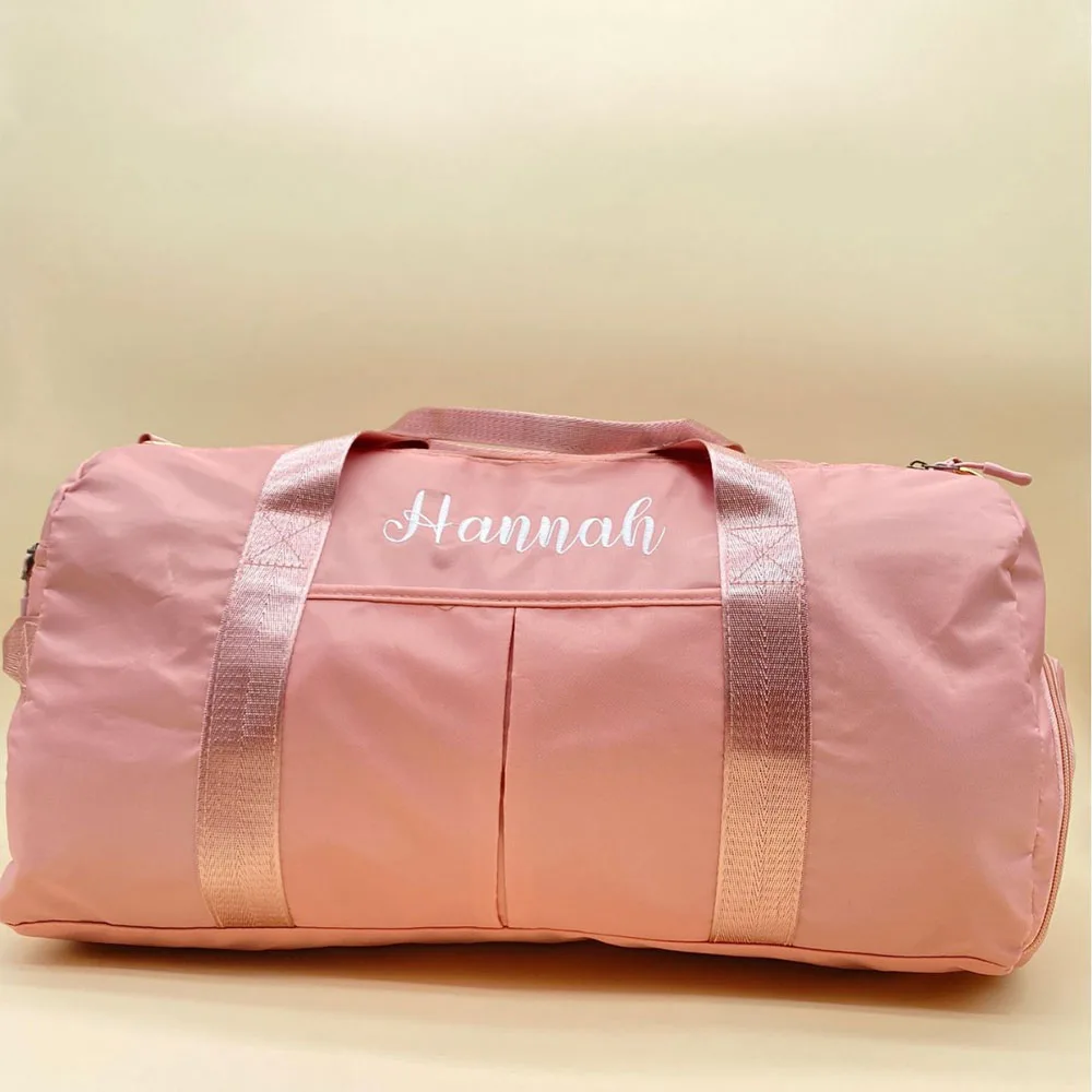 Personalized Fitness Bag, Wet And Dry Travel Bag, Sports Training Bag, Embroidered Custom Women's Yoga Bag, Luggage Weekend Bag