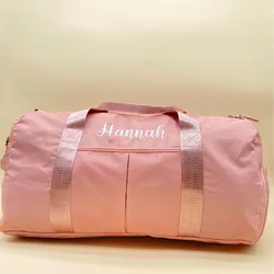 Sac de fitness personnalisé pour femme, sac de voyage sec avec support, sac d'entraînement sportif, sac de yoga brodé personnalisé, sac de week-end à bagages