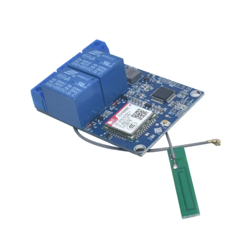 Relay Module 2 Channel SMS GSM Remote Control Switch SIM800C STM32F103C8T6 for Greenhouse Oxygen Pump