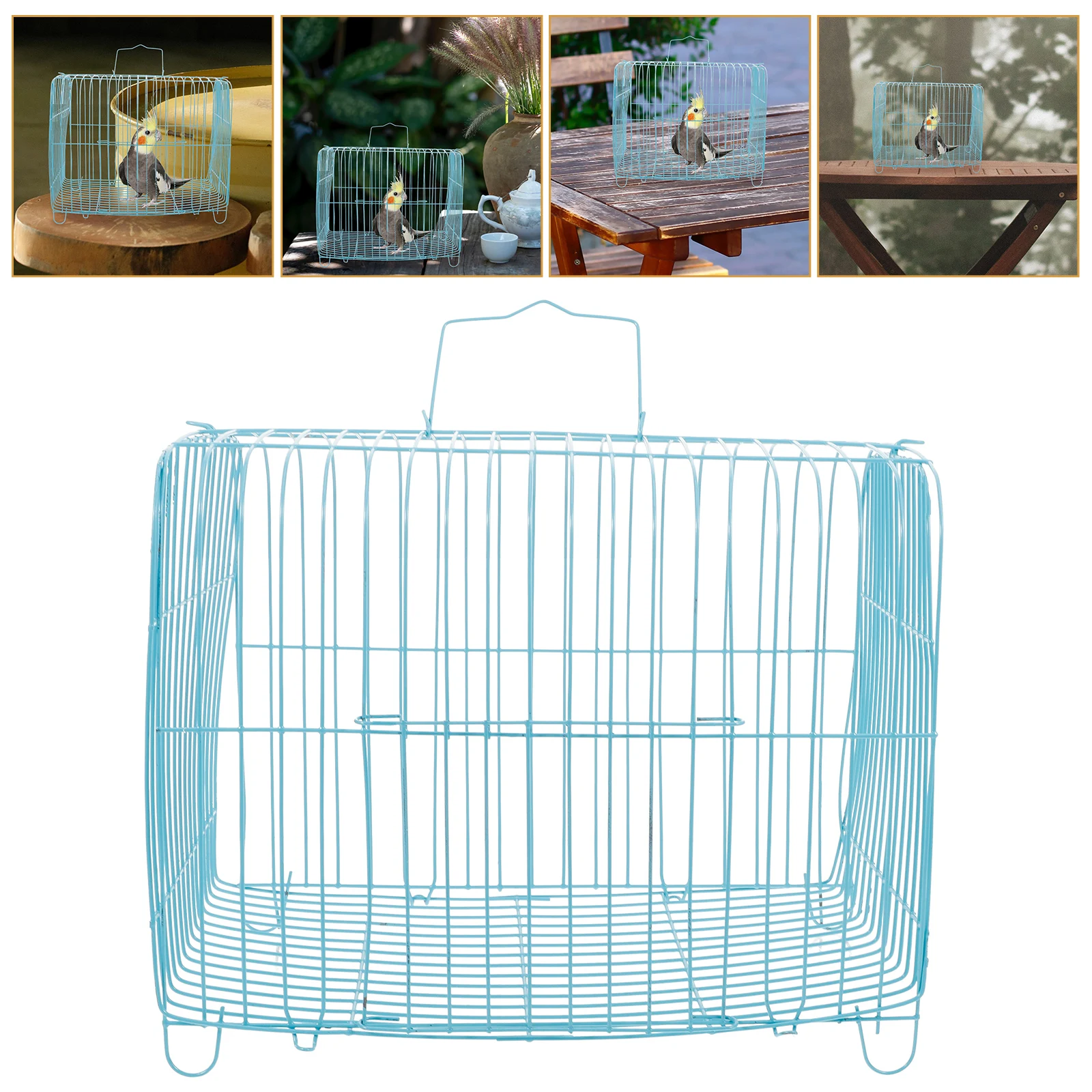 

Parrot Cage Bird Outing Portable Bird Cage Breeding Cage Parakeet Travel Wire Cage Portable Bird Cage Metal Bird Carrier Cage