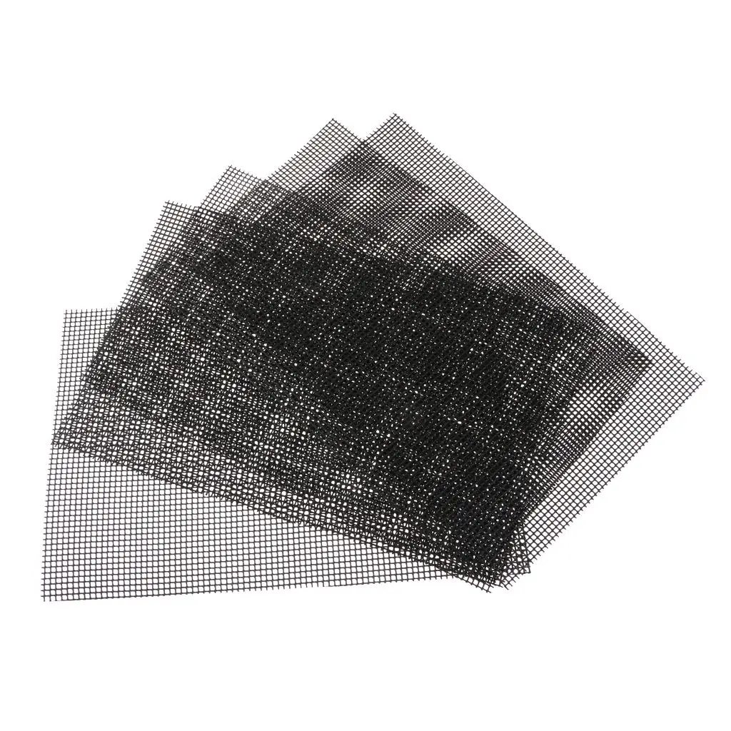 5er Pack Blumentopf Loch Mesh Pad, Rechteck Bonsai Topf Boden Gitter Matte Mesh, 30x20cm