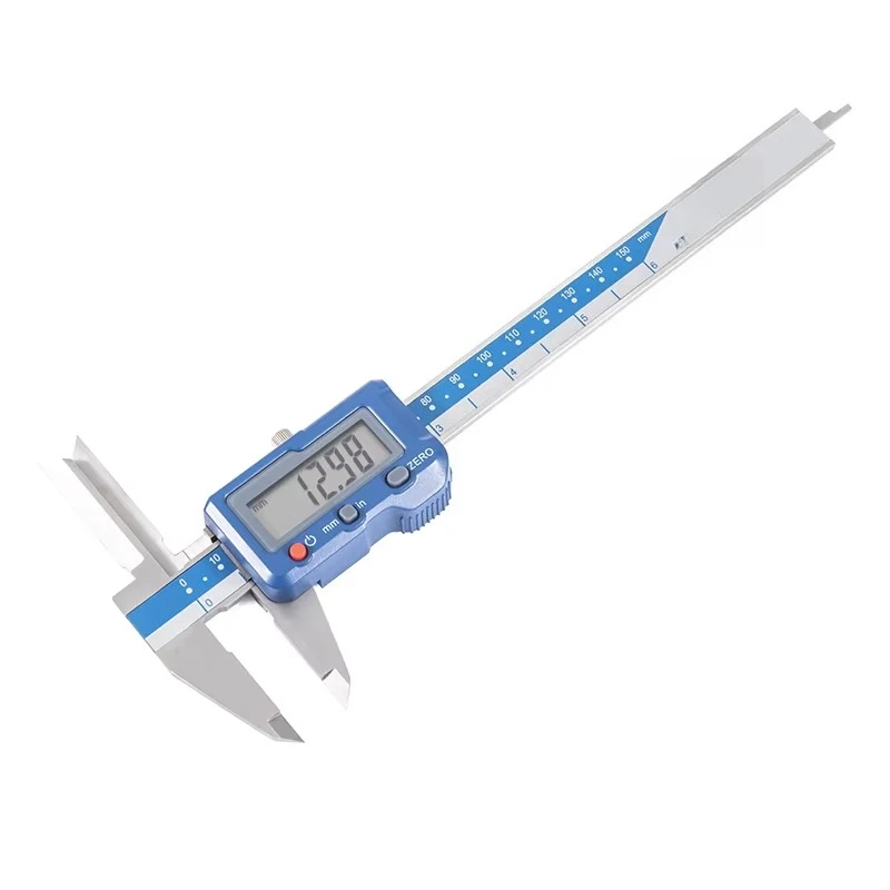 0-150mm Digital Vernier Caliper Precise Solid Stainless Steel Measuring Tool Caliper With Long Upper Jaws