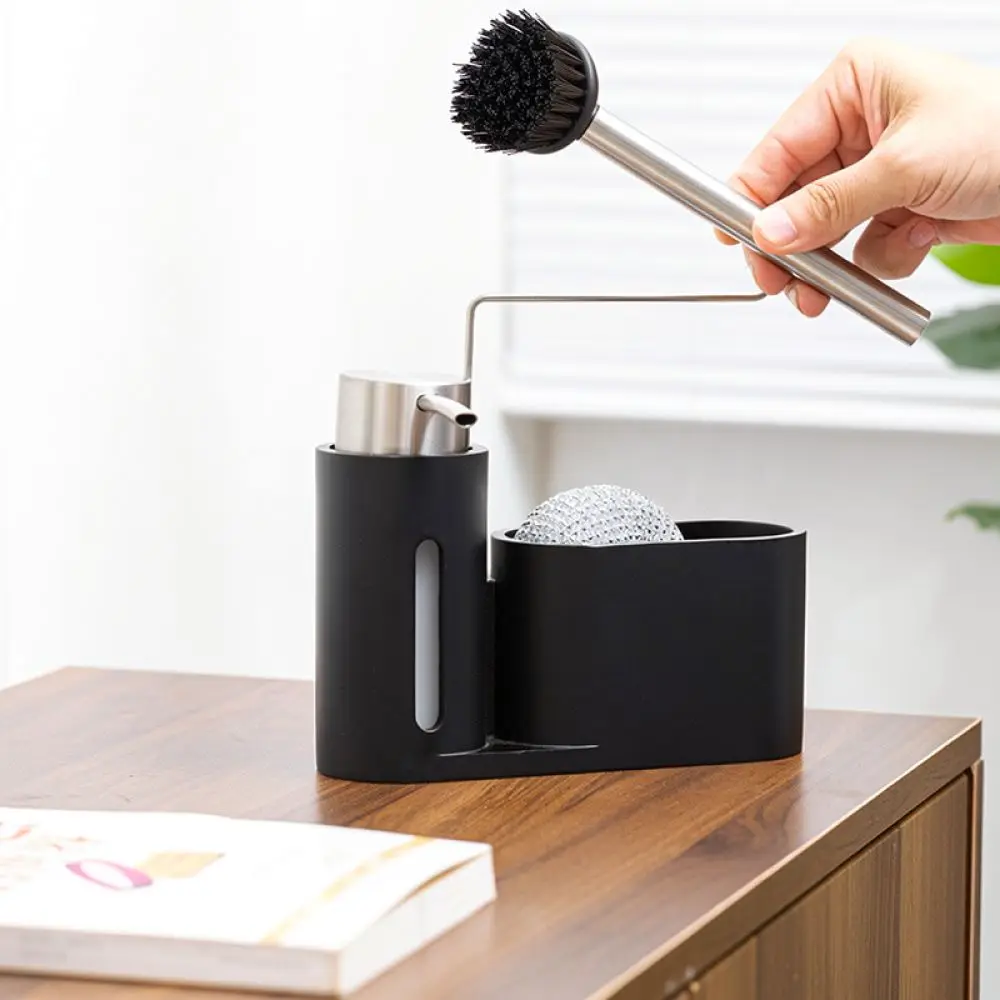 Resin Kitchen Soap Dispenser For Dishwashing Liquid Hand Soap Pump Bottle Countertop Organizer Modern Cleaning Supply