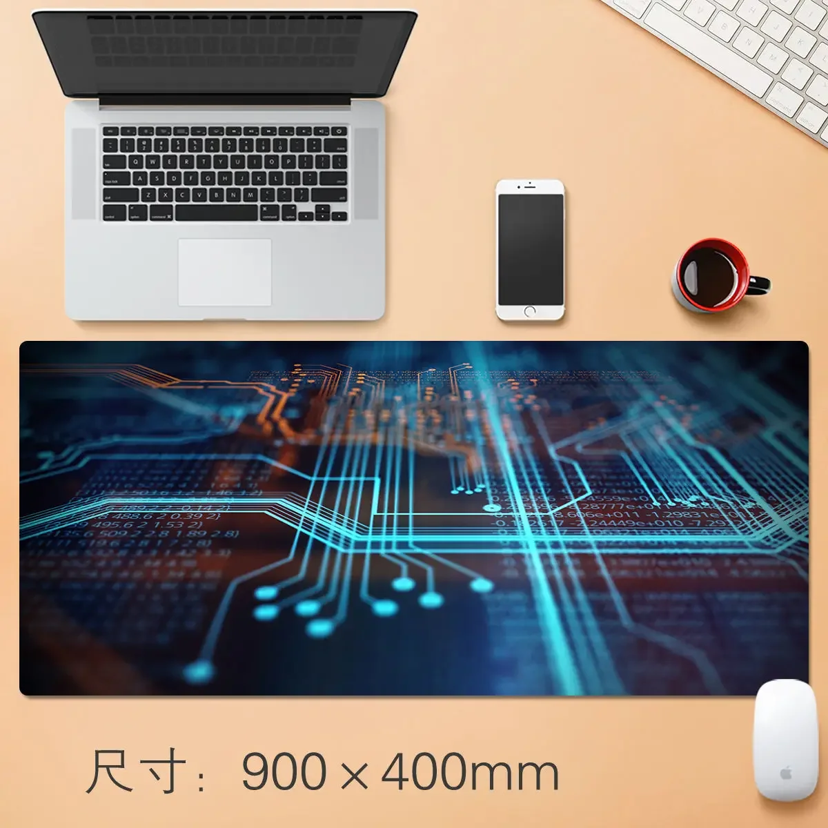 Large Circuit Board Gaming Mouse Pad Mousepad Gamer Desk Mat Keyboard Pad Large Carpet Computer Table Surface for Accessories