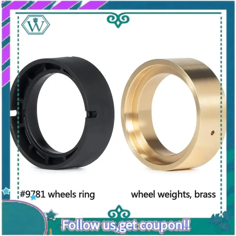 

Модернизированный 4-компонентный обод колеса с бусинами, внутреннее весовое зажимное кольцо 9780 140G, латунные аксессуары для радиоуправления для TRX4M 1/18, модернизация автомобиля на гусеничном ходу