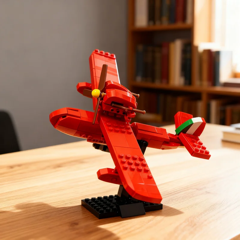 405pcs MOC Creator Porco Rosso Savoia S21 Model Building Blocks Construction Christmas Gift Toys Craft Birthday Idea Collection