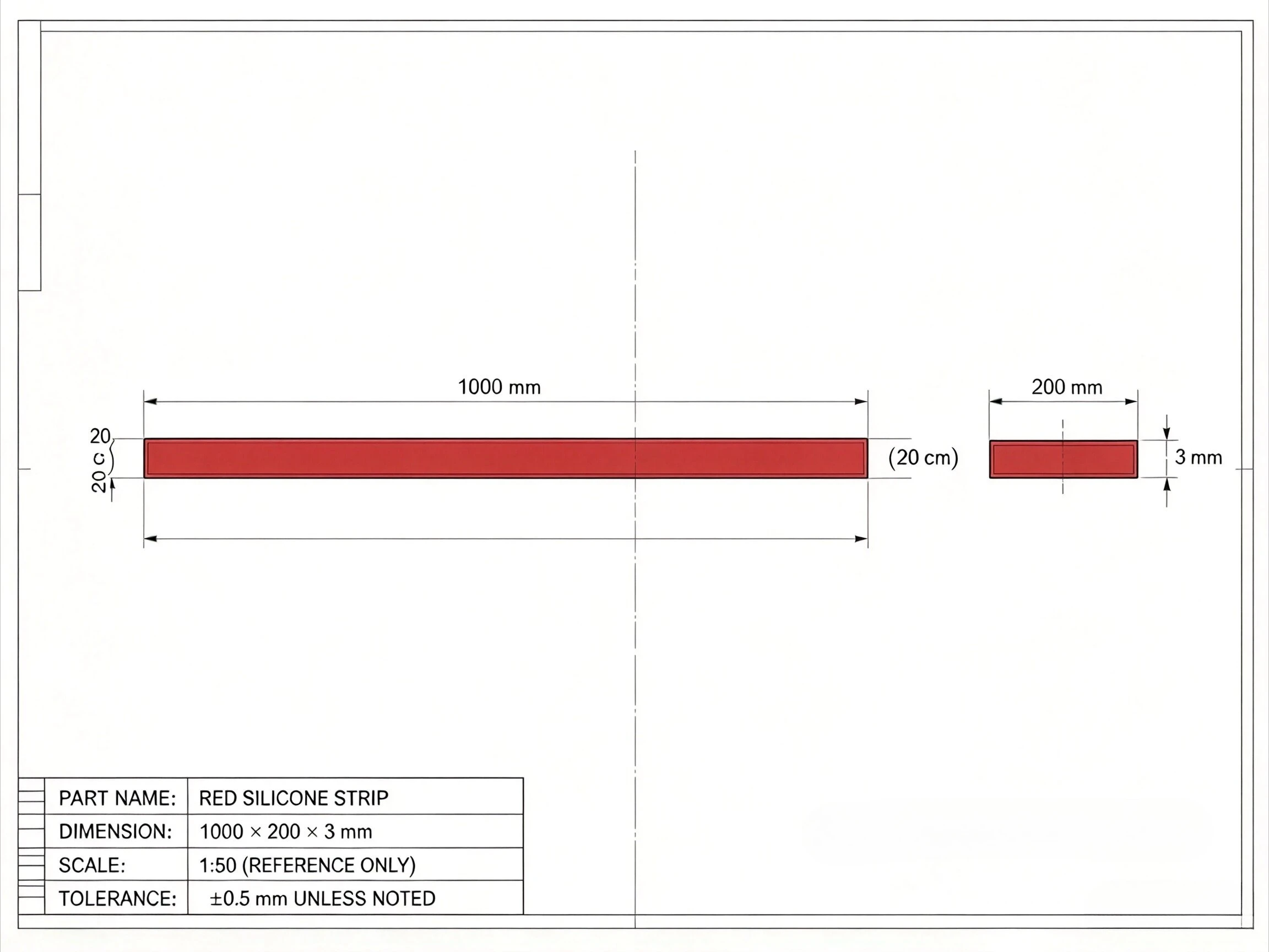 Red/Black Silicone Rubber Sheet 200X1000X3mm Rubber Matt  Sheeting for Heat Resistance