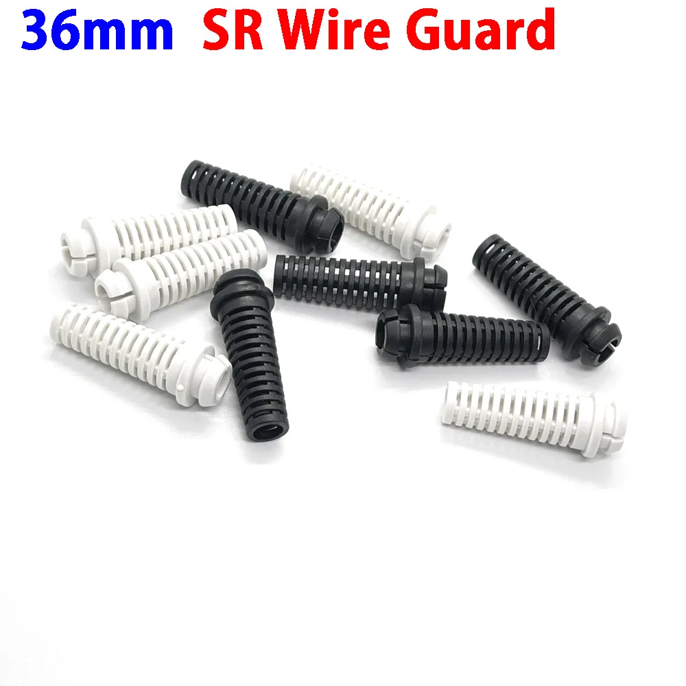 

100pcs/lot 36mm 21mm Rubber Strain Relief Cord Boot Protector Wire Cable Sleeve for Cellphone Charger for SR Aviation Plug