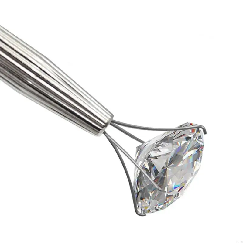 Herramienta recogida 4 garras E06B, agarrador 4 puntas, soporte diamante Metal, herramienta recogida piezas