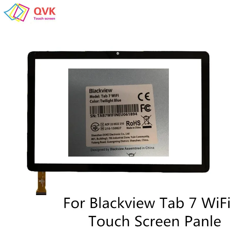 10.1 Inch For Blackview Tab 7 70 Wi-Fi 4G LTE PRO A7 Kids Tablet Capacitive Touch Screen Digitizer Sensor TAB7 Wi-Fi Glass Panel
