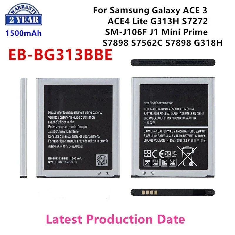 

Brand New EB-BG313BBE 1500mAh Battery For Samsung Galaxy Trend 2 ACE 3 ACE4 Lite G313H S7272 J1 Mini Prime S7898 G318H