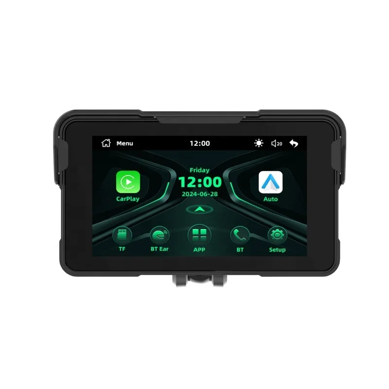 

M11 5-дюймовый сенсорный экран InCell, 5G Wi-Fi, водонепроницаемость IP67, встроенный Bluetooth, двойная система (CarPlay и Android Auto)