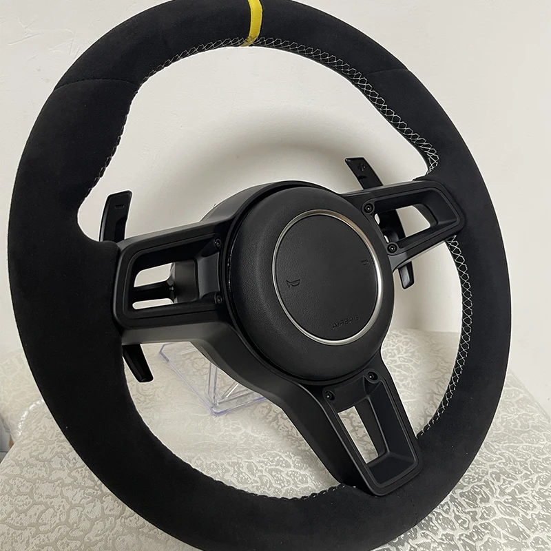 Modify racing car carbon interiors Customized Carbon Fiber Steering Wheel Upgrade For Porsche Panamera