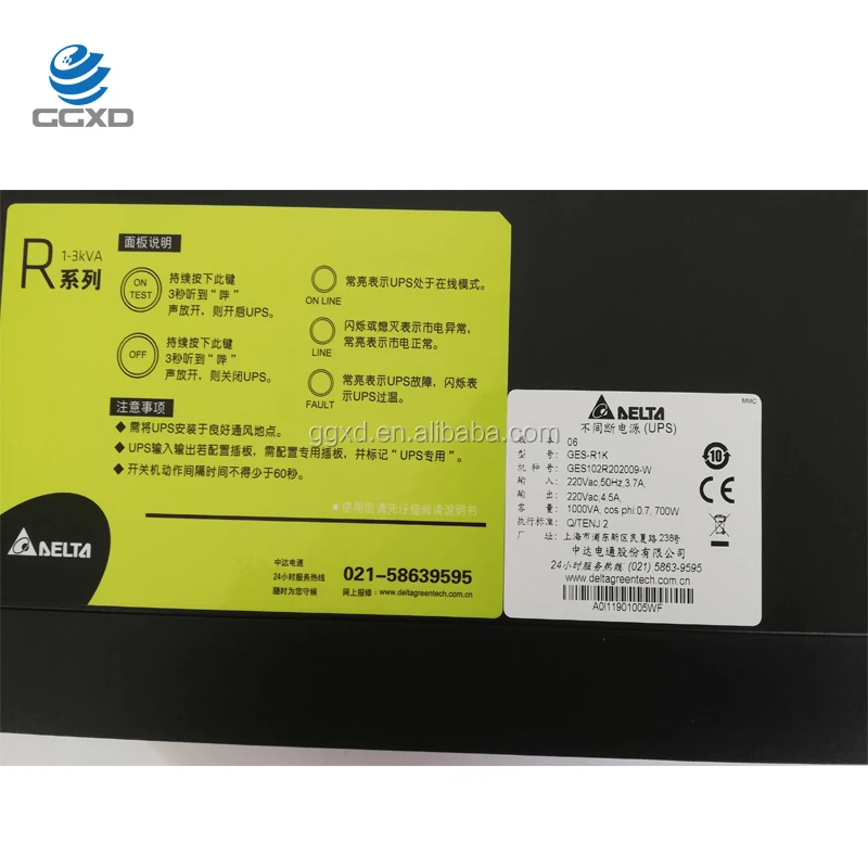 UPS 1KVA GES-R1K 220V 4.5A 700W Gruppo di continuità UPS