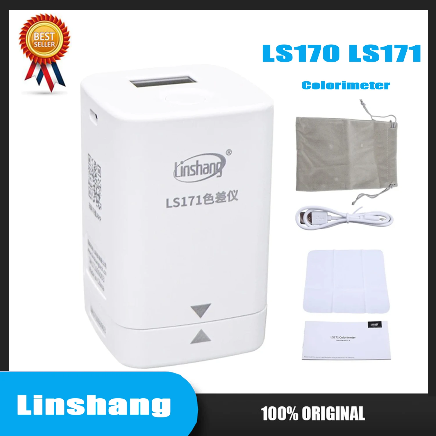 Linshang LS170 LS171 Colorimeter Precise Colorimeter Color Difference Meter Tester for Color Capturing Matching Comparing.