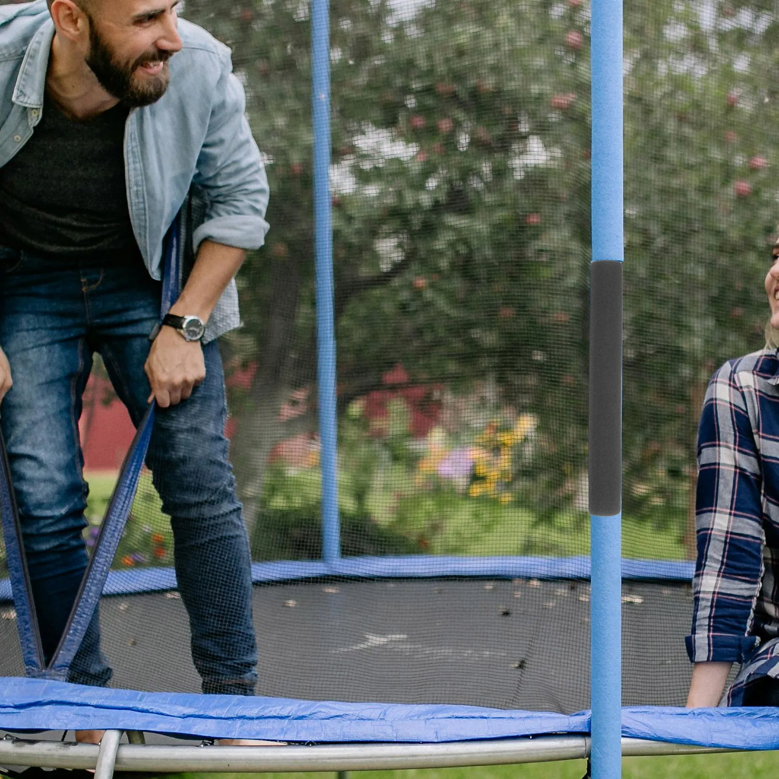 

12pcs Padding For Poles Anti-Collision Noodle Tube Protective Cover Hollow Long Round Foam Tubes Jumping Bed Pole Sleeve