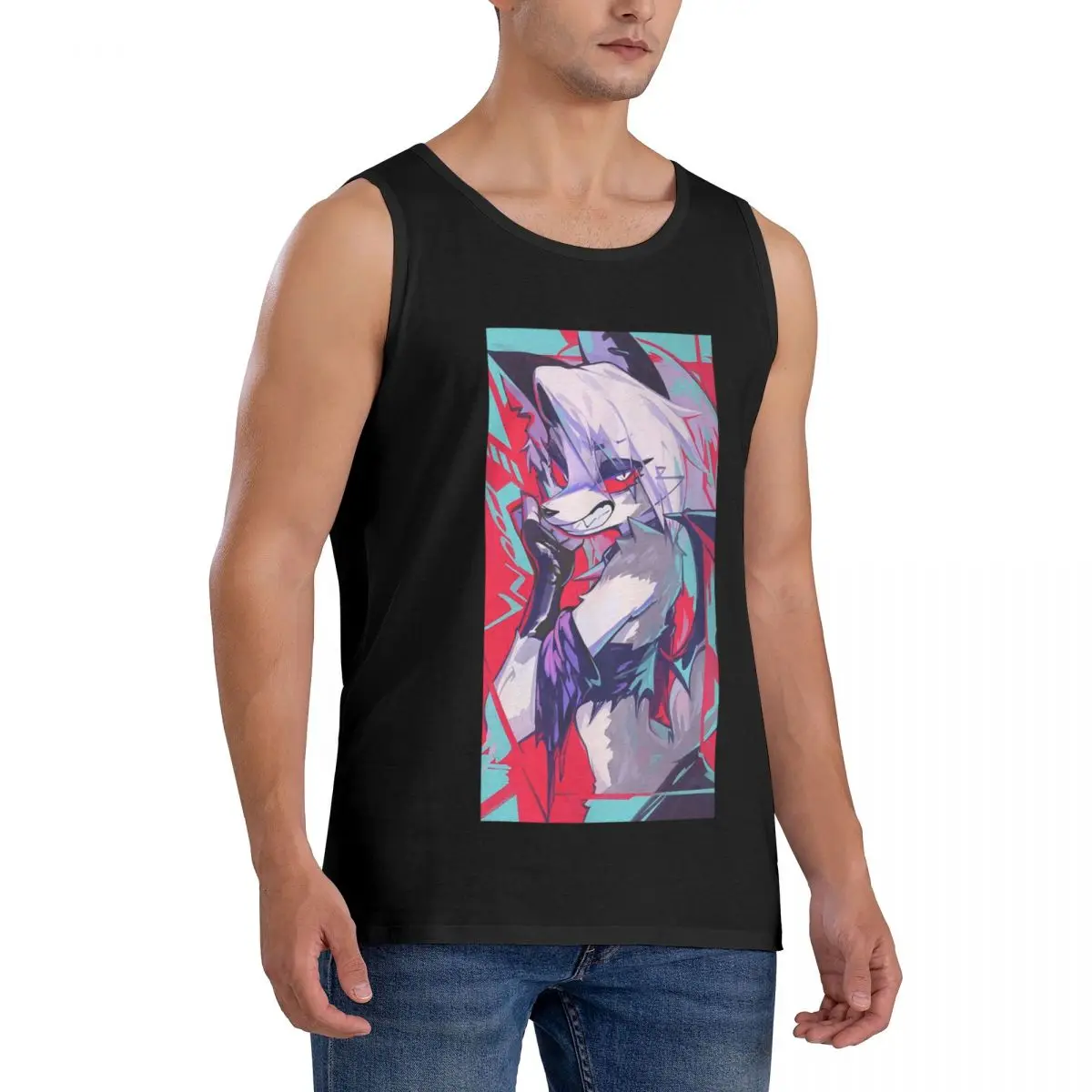 100% Cotton Loona Sleeveless T-Shirt Men Workout Sports Clothing Tops Men's Crew Neck Vest