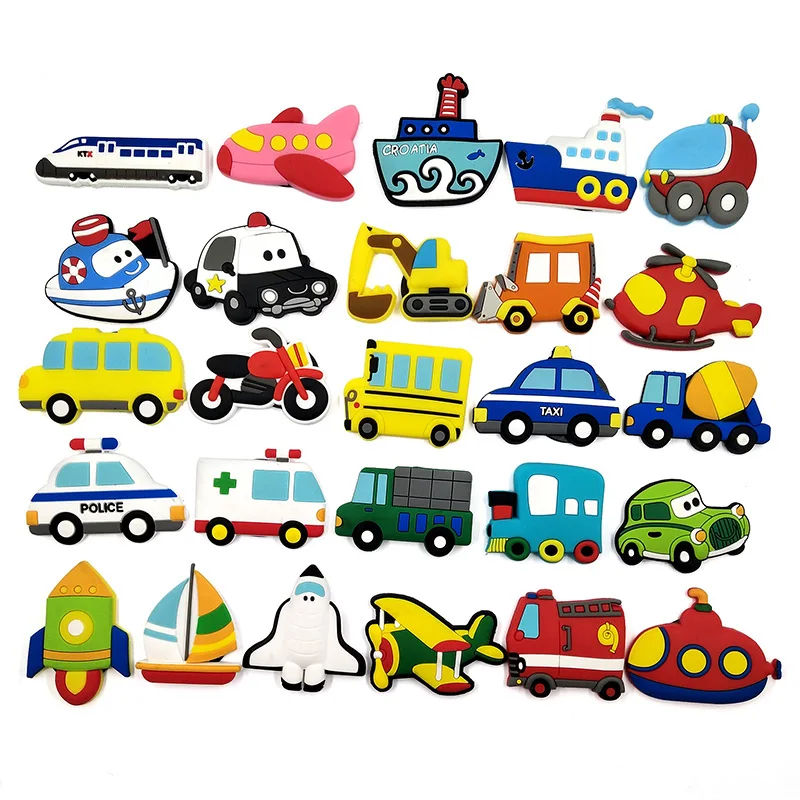 Transport Tool Taxi Bicycle Bus Fridge Magnets Car Rocket Truck Whiteboard Sticker Refrigerator Decoration Magnet Message Home