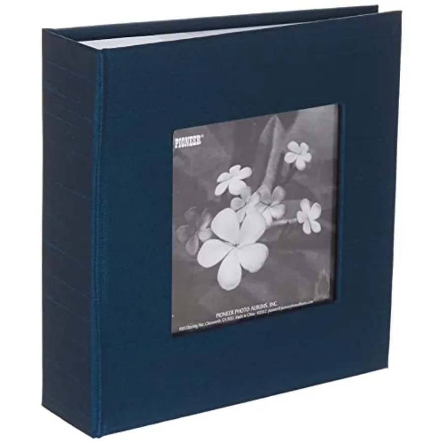 

Pioneer DA-100SKF Silk Fabric Frame Photo Album, 100 Pockets Hold 4"x6", Lagoon Blue