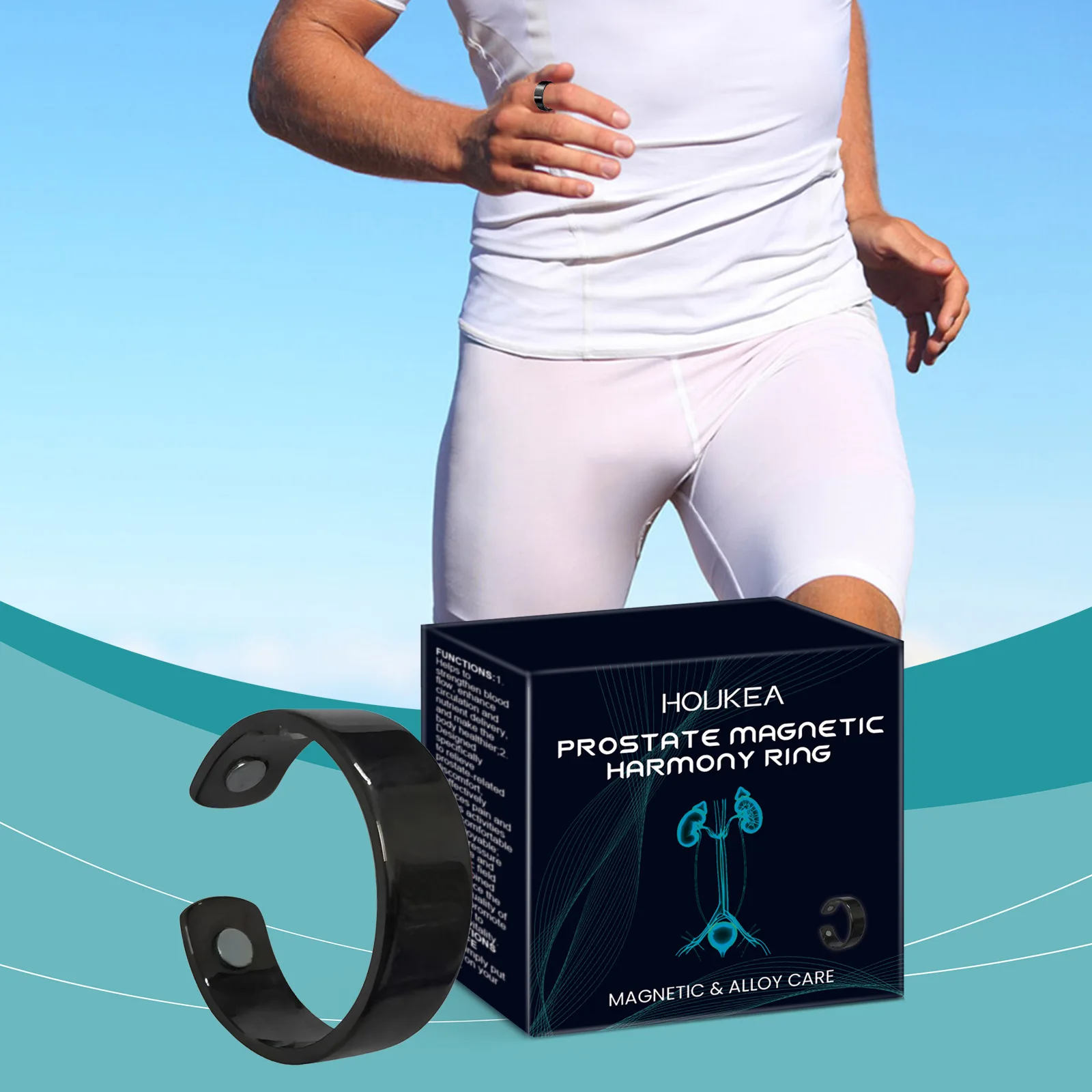 Prostate Ring Improve Blood Circulation Soothing Strengthening Enhance Function Magnetic Therapy Male Health Care Products Gift