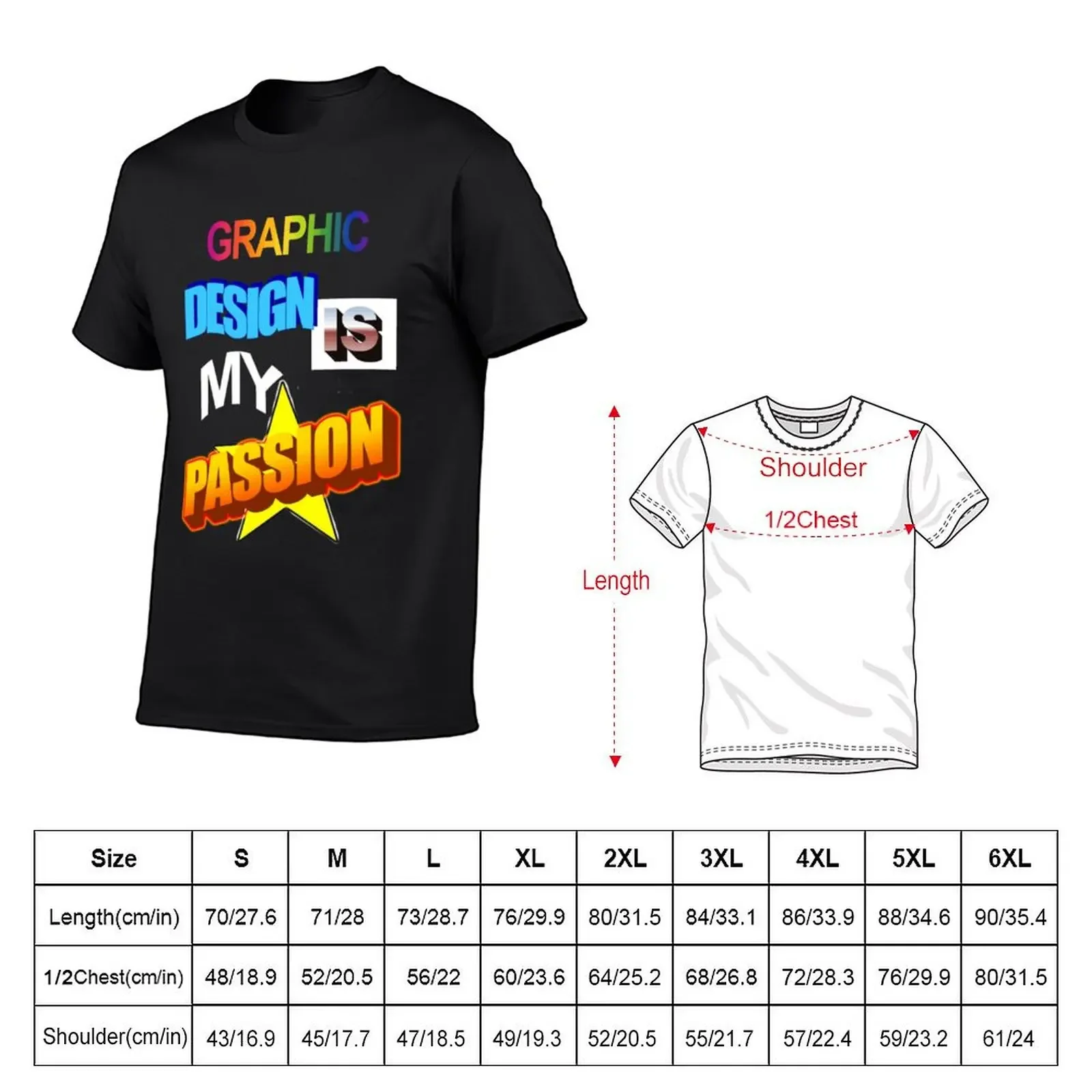 Graphic Design Is My Passion WordArt Pun Meme Classic T-Shirt oversizeds graphic tee shirt mens fashion