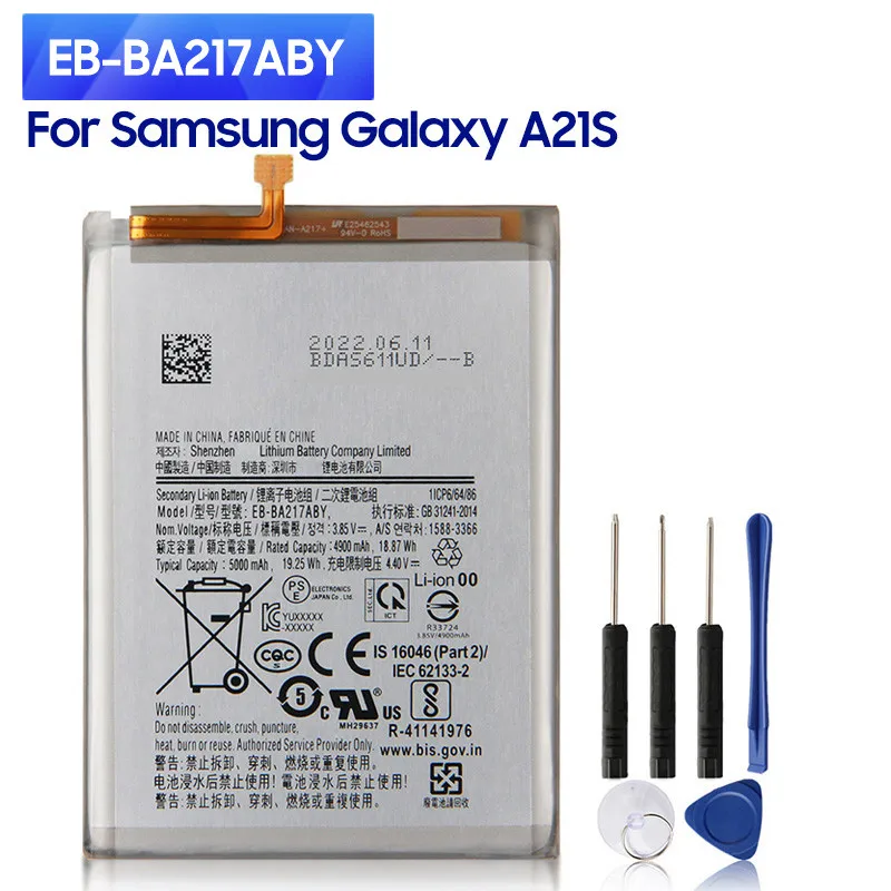 NEW Replacement Battery EB-BA217ABY For Samsung Galaxy A21s SM-A217F/DS SM-A217M/DS SM-A217F/DSN 5000mAh