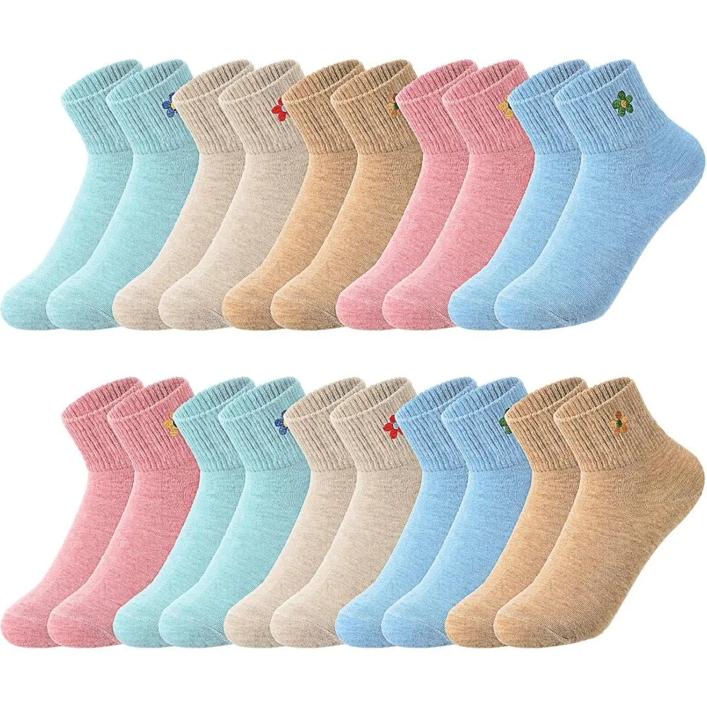 

Socks Womens Crew Elastic Ankle Length Cotton Socks Aesthetic Cute Lightweight Low Cut Gifts for Women