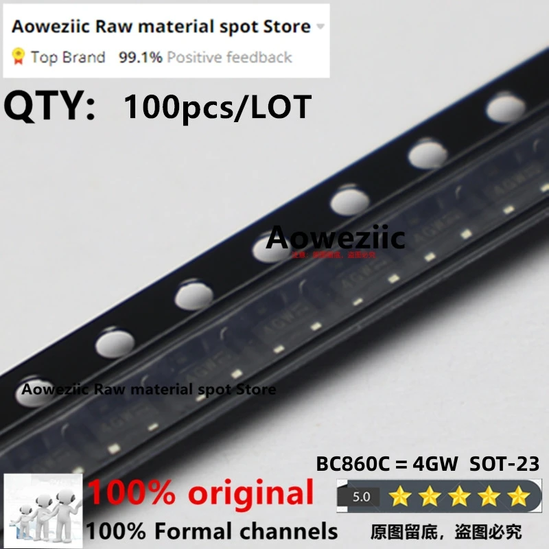 ترانزيستور ثنائي القطب جديد مستورد 100% أصلي 2SA1312-BL 2SA1312 ABL 2SC3324-BL 2SC3324 CBL BC850C 2GW BC860C 4GW SOT-23