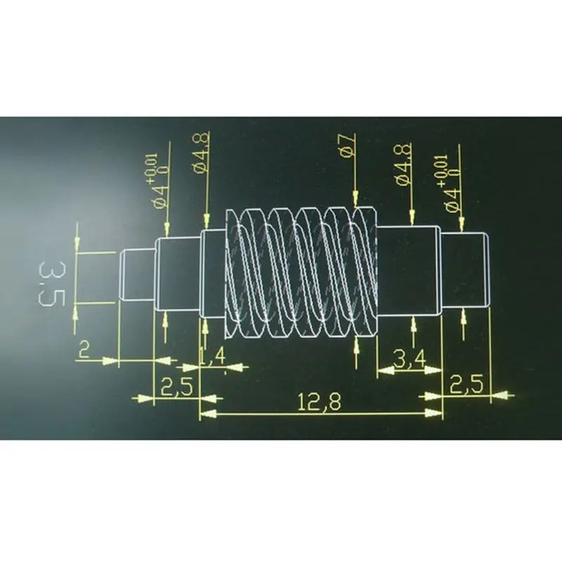 1Pair 0.5 Modulus Small Reduction Ratio of 1:10 Motor Output Copper Worm Wheel Gear For DIY