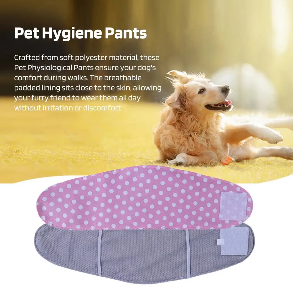 Pet Physiological Pants Adjustable Leakproof Male Dog Belly Band Diapers Fast Absorption Dog Sanitary Pants Reusable Pet Diaper