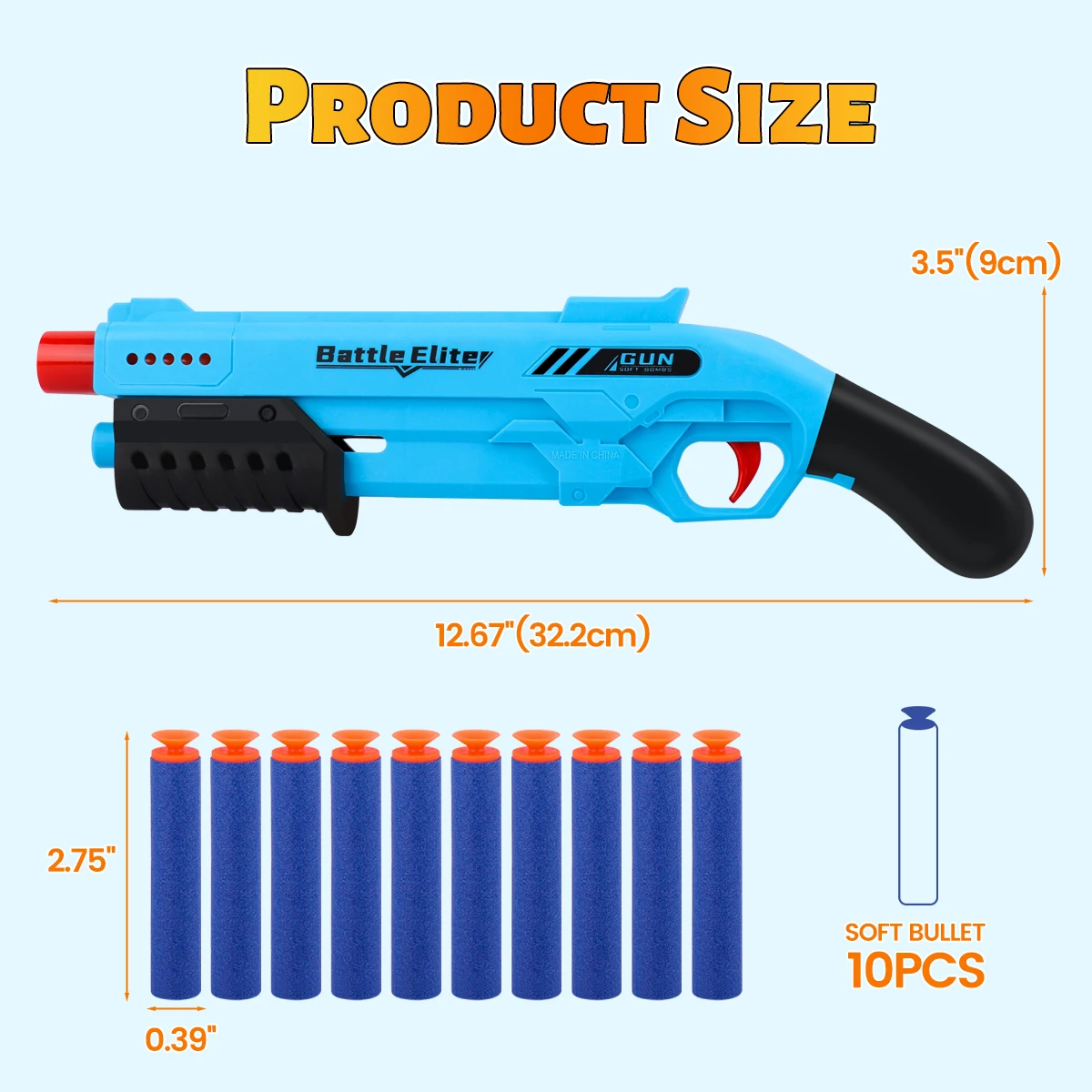Nieuwe Outdoor Kids Soft Bullet Blaster Handmatige schuim Dart Launcher Battle Toy Gun met veilige munitie Meerkleurige opties voor kinderen