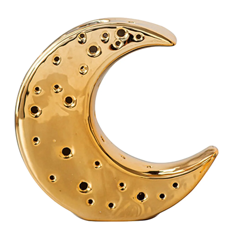 

Creative Ceramic Moon Vase Modern Floral Arrangement Small Vase Desktop Decoration for Home Ceramic Vases Dried Flower Pot