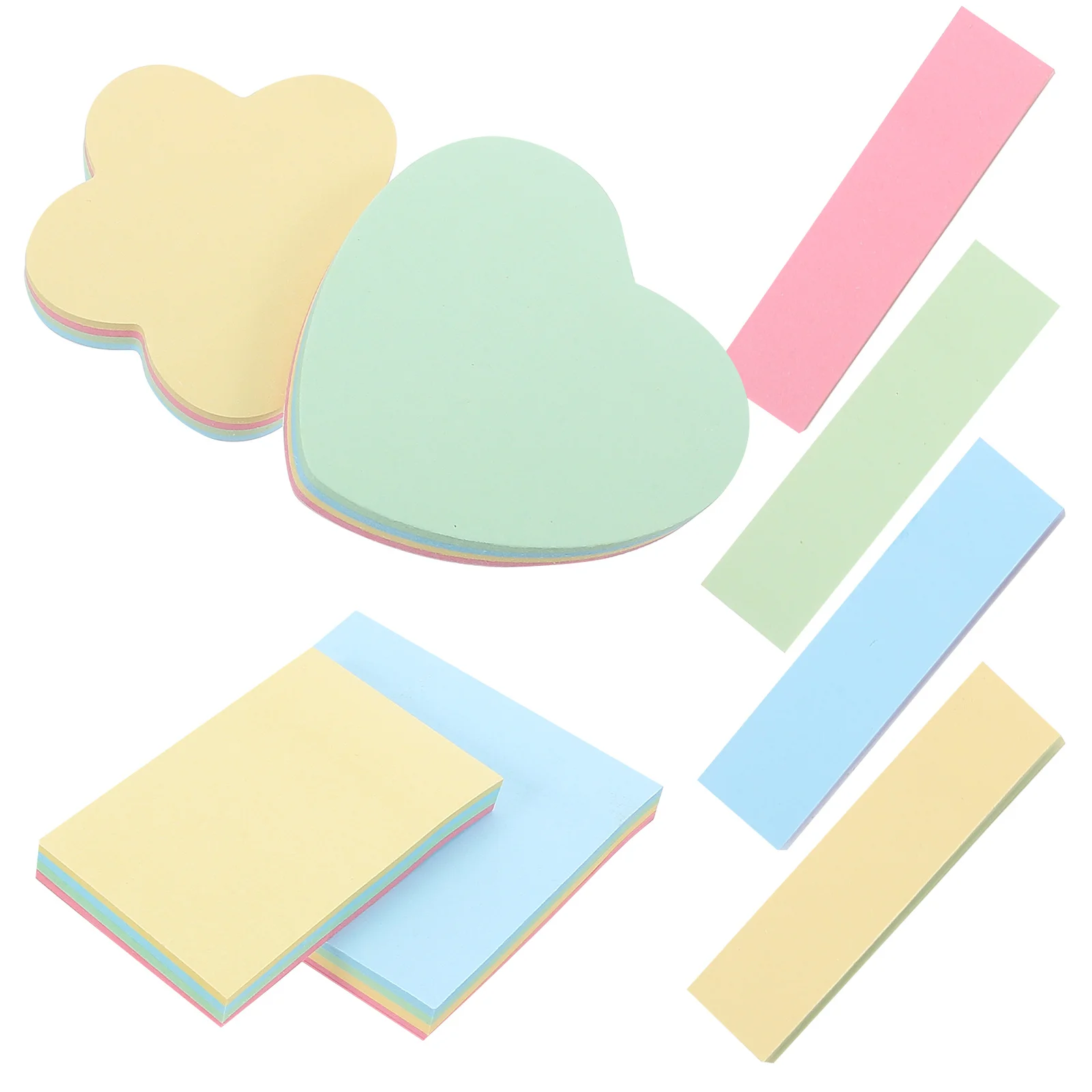 500 Uds. Pegatinas de notas, suministros de oficina de papel, almohadillas de recordatorio reutilizables, almohadillas de notas portátiles autoadhesivas para uso diario