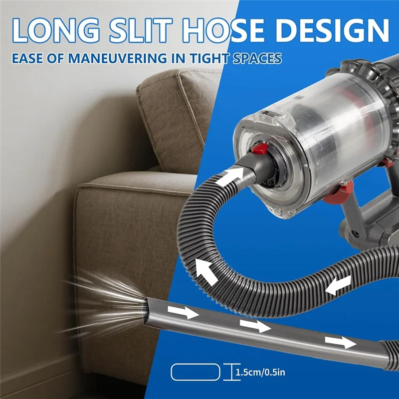 ダイソンV7 V8 V10 V11 V15用A24Pホース延長キット-掃除機アタッチメントセットクリーナードライバーベントホースマットレス隙間ツール