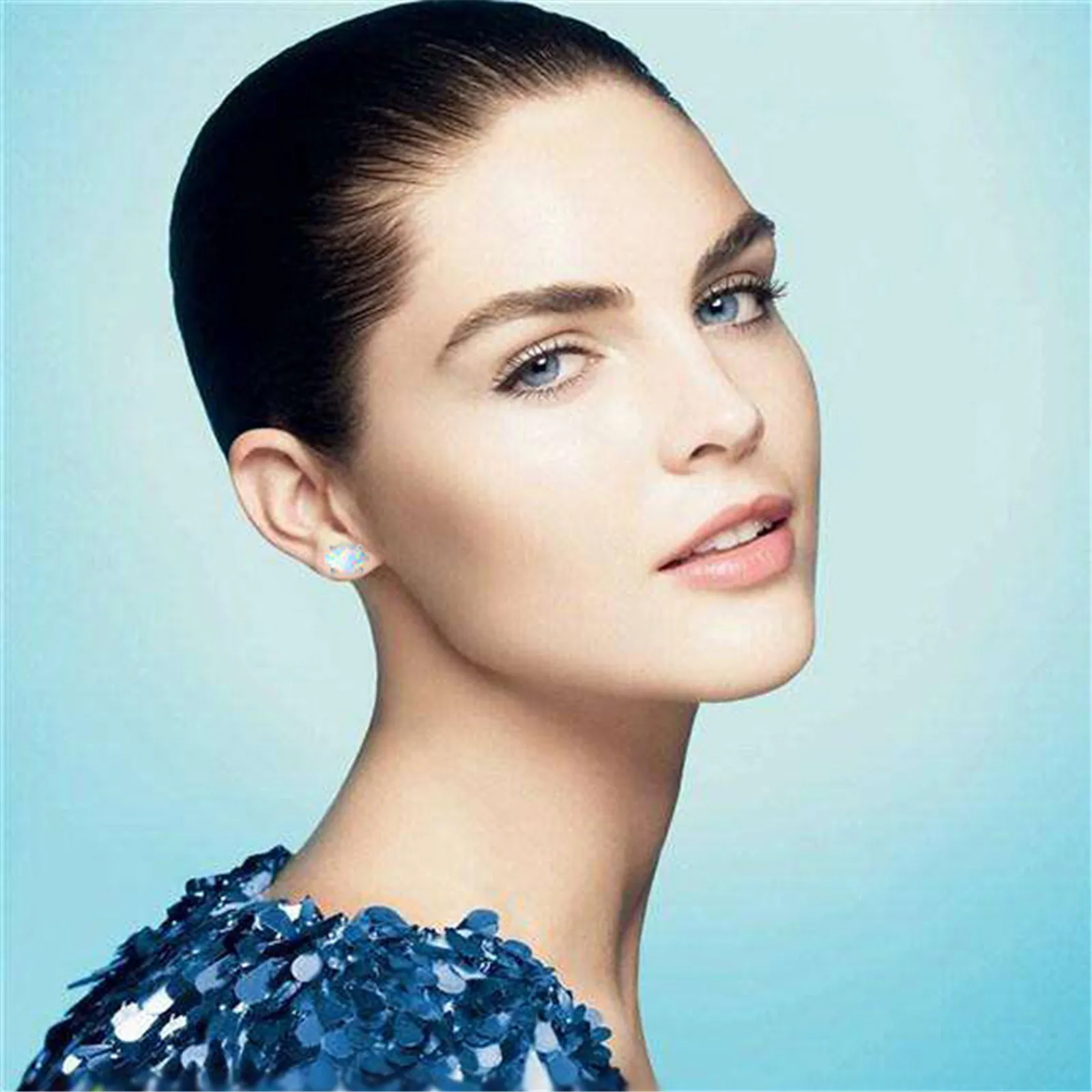 Pendientes de plata 925 para mujer y niña, aretes clásicos de ópalo fino de cuatro garras, joyería de Color dorado y plateado, regalo para niña